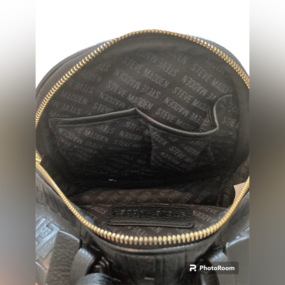 Steve Madden Black Mini Backpack. EUC - Picture 7 of 8